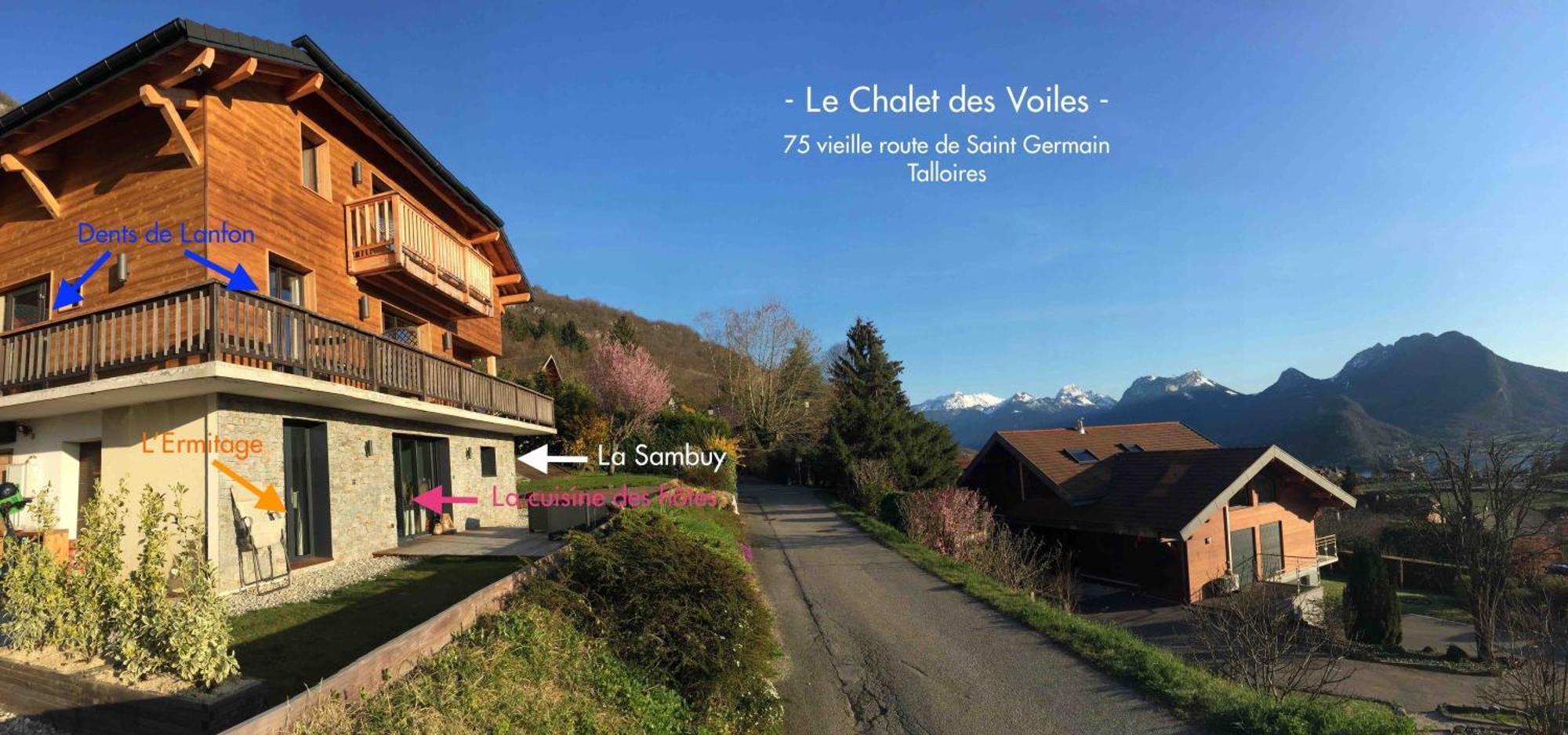 Le Chalet Des Voiles Bed & Breakfast Talloires Bagian luar foto